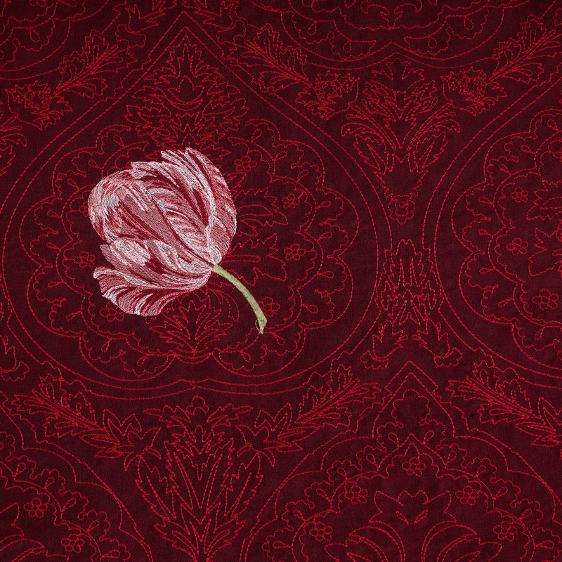 VICTORIA - Tissu Jacquard Taffetas brodé