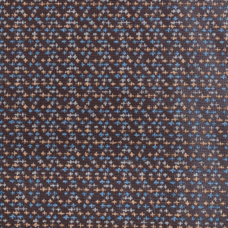 OMEGA Bleu - Tissu Jacquard Chenillé