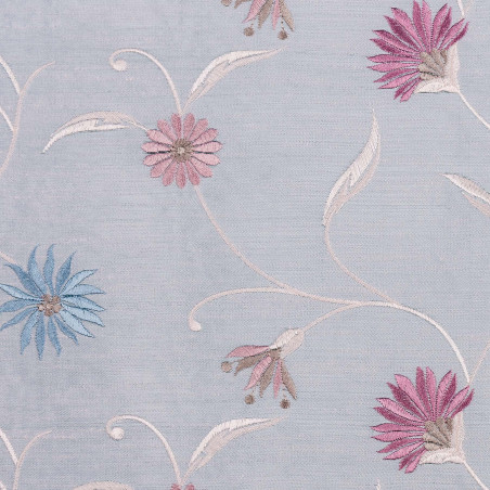JERSEY Sky - Tissu Jacquard Taffetas brodé