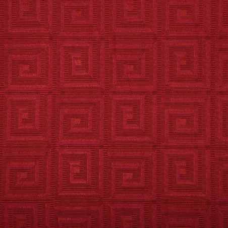 FAUX UNI GRECQUE - Tissu Jacquard plat faux uni