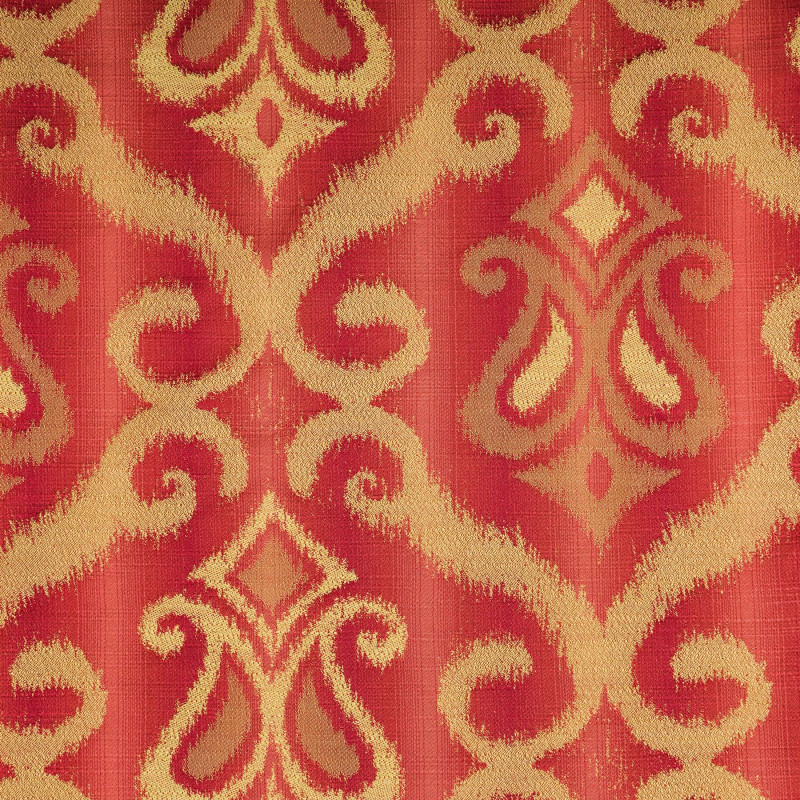 ARIADNE Rouge - Tissu Jacquard damassé