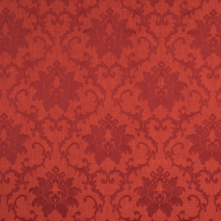 MEDAN Brick - Tissu Jacquard plat