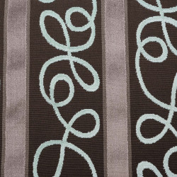 FAVORIT Rayé Ciel Taupe - Tissu Jacquard velours
