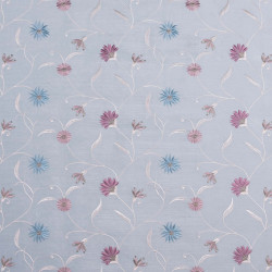 JERSEY Sky - Tissu Jacquard Taffetas brodé