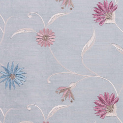 JERSEY Sky - Tissu Jacquard Taffetas brodé