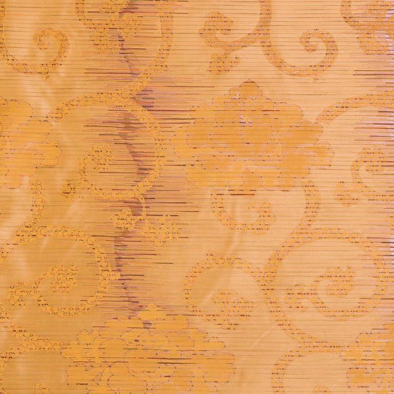 HIGHGATE Mandarine - Tissu Jacquard Taffetas