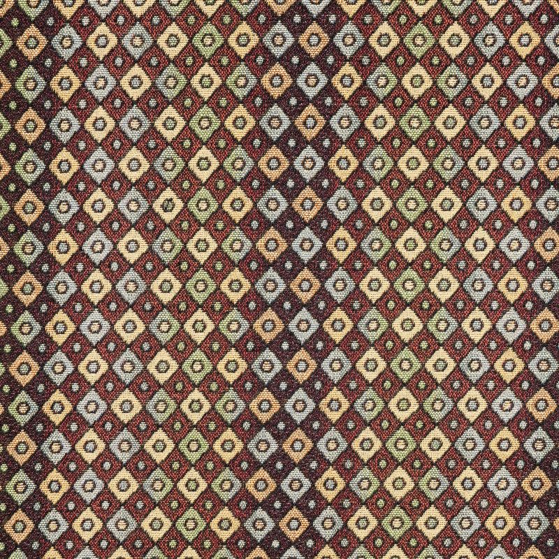 PETIT DAMIER - Tissu Jacquard Carreaux