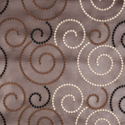 ESCARGOT - Tissu Jacquard simili cuir brodé