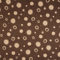 SOL Marron - Tissu Jacquard plat