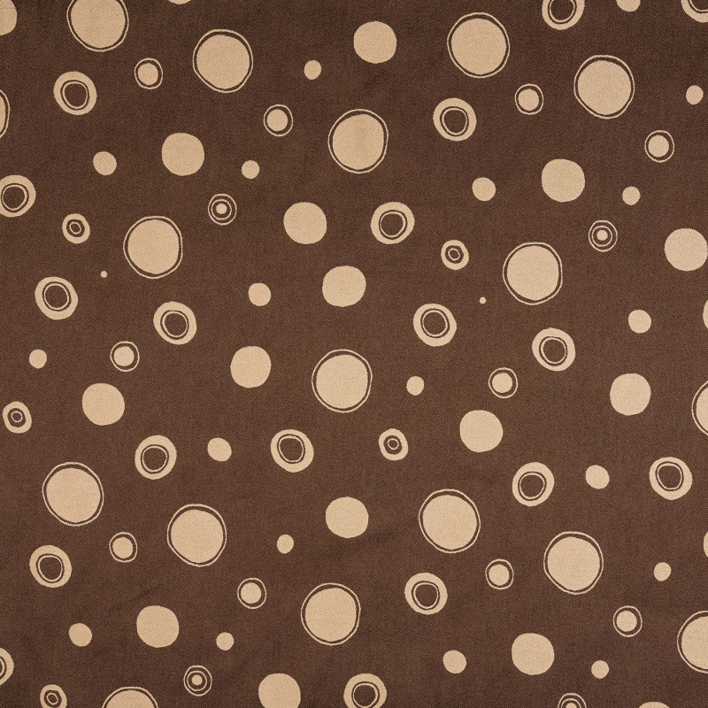 SOL Marron - Tissu Jacquard plat