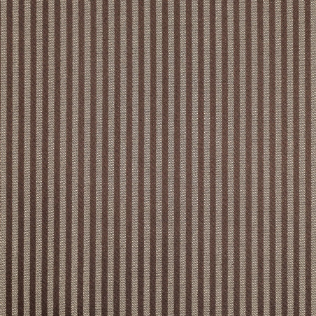 ROMA Brun Gris - Tissu Jacquard Damassé Rayures