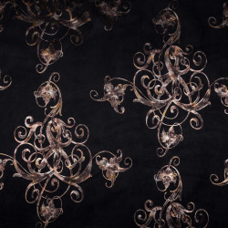 MATHURINE - Tissu microfibre imprimée