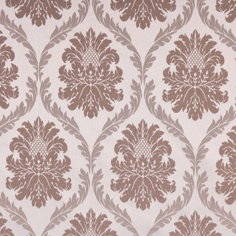 CANARIAS Taupe- Tissu Jacquard Damassé