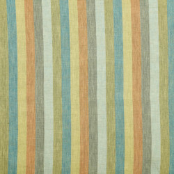 STRIPED Vert - Tissu Jacquard Rayures lin
