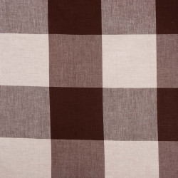 CHAMBRAY - Tissu Jacquard Carreaux Lin