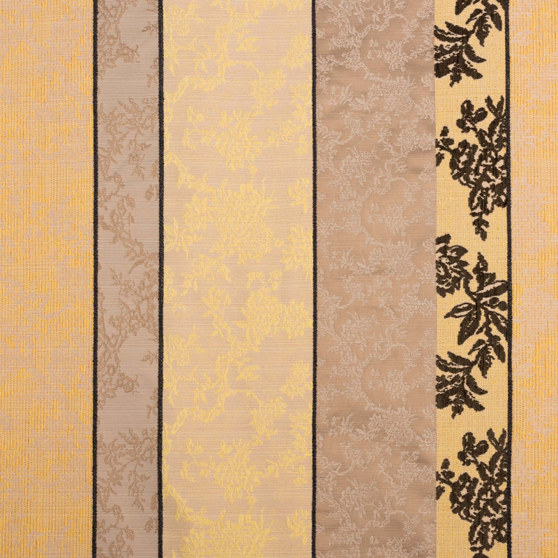 MARIE ANTOINETTE Gris Paille - Tissu Jacquard Chenillé