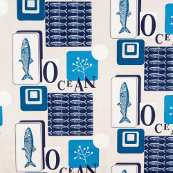 SARDINE - Tissu Imprimé cretonne multi usage