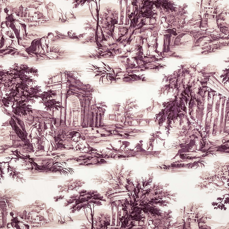SCENES DE PÊCHE - Tissu Imprimé décoration/ameublement