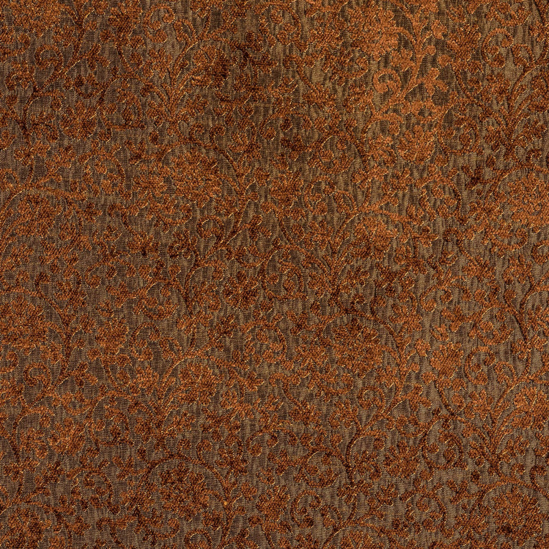 MING Brun Or - Tissu Jacquard Chenillé
