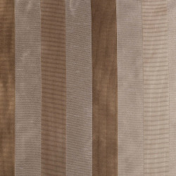 ROMSEY Pewter - Tissu Jacquard Rayures soierie