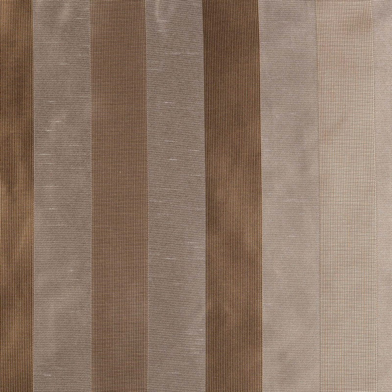 ROMSEY Pewter - Tissu Jacquard Rayures soierie