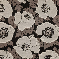 FLORAL ART DECO - Tissu Jacquard plat