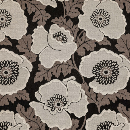 FLORAL ART DECO - Tissu Jacquard plat