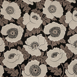 FLORAL ART DECO - Tissu Jacquard plat