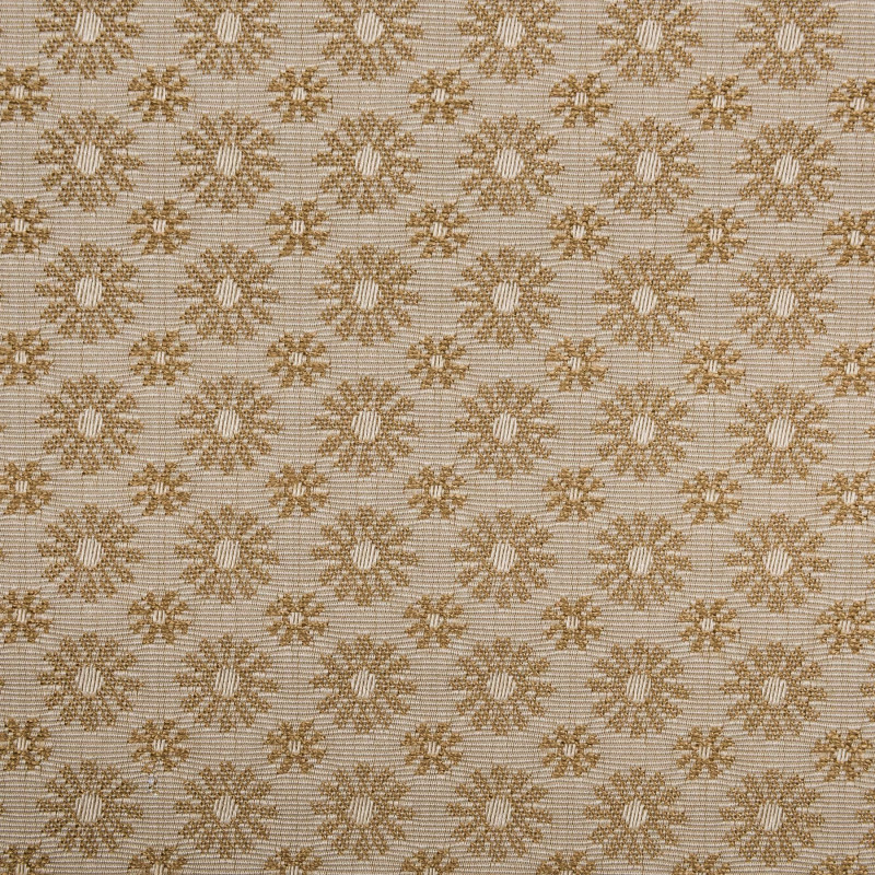 CASTEL Beige - Tissu Jacquard plat faux uni