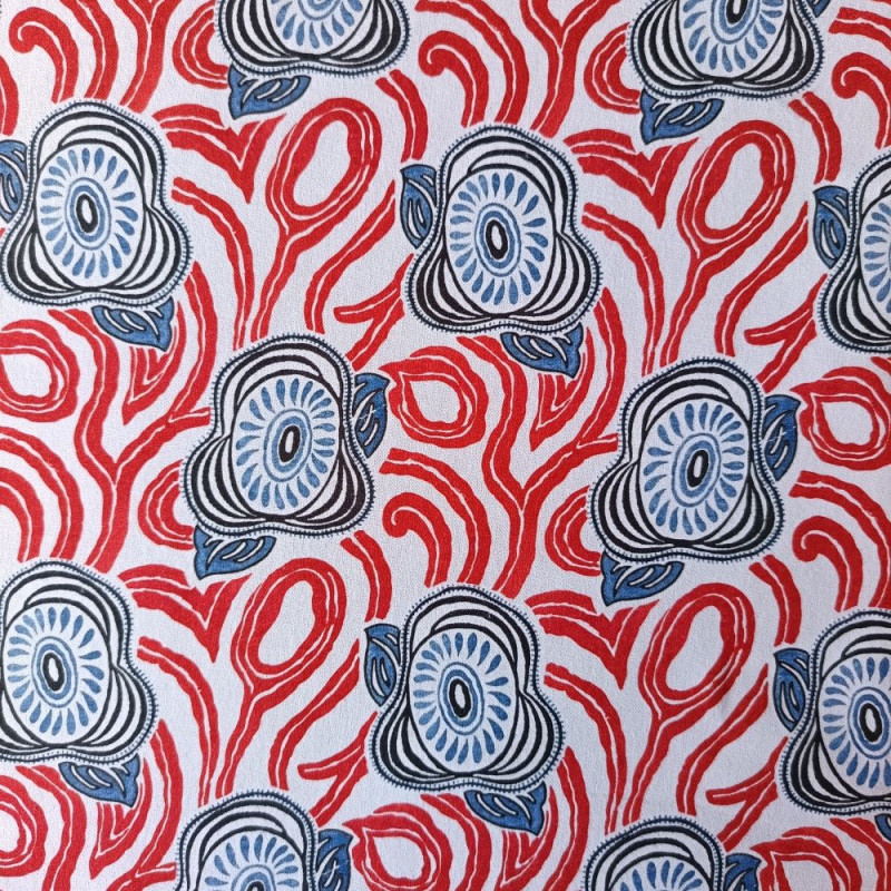 MORNING GLORY - Tissu toile imprimée