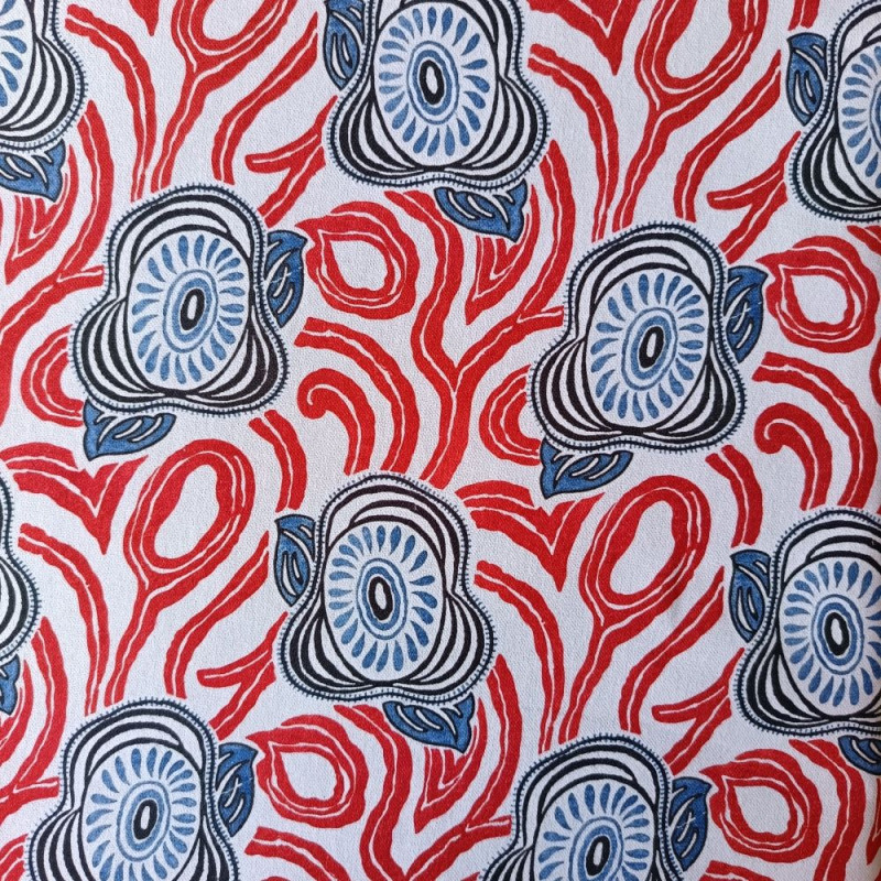 MORNING GLORY - Tissu toile imprimée