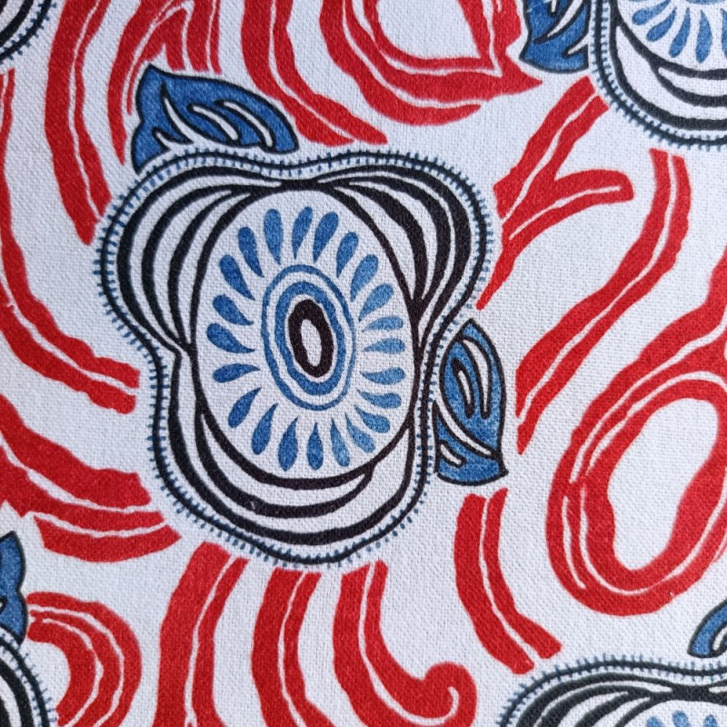 MORNING GLORY - Tissu toile imprimée