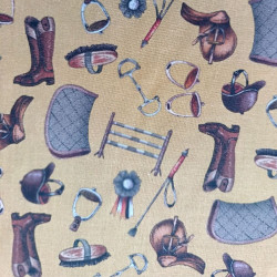 SELLERIE - Tissu imprimé popeline multi-usages