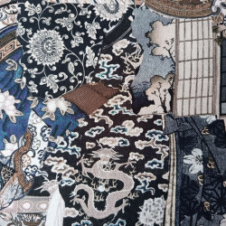 SAKURA - Tissu toile imprimée