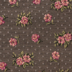 LES ROSES - Tissu Jacquard Tapisserie