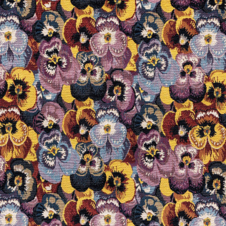 PENSEES - Tissu Jacquard Tapisserie