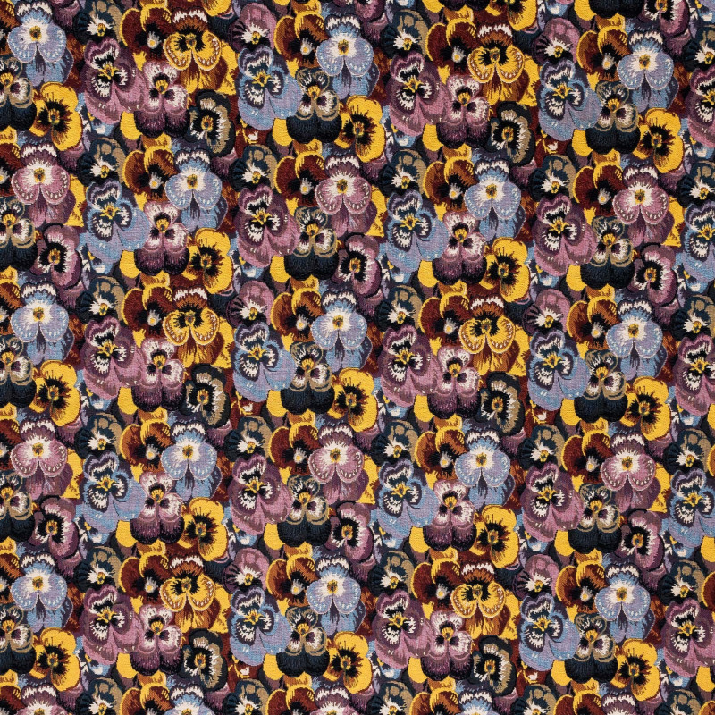 PENSEES - Tissu Jacquard Tapisserie