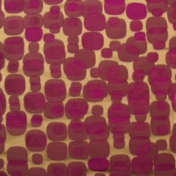POE Rose Bronze- Tissu Jacquard Taffetas