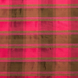 EMBASSY Fuschia - Tissu Jacquard Taffetas