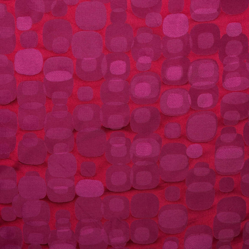 POE Fuschia - Tissu Jacquard Taffetas