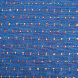 COCO Bleu - Tissu Jacquard Taffetas 