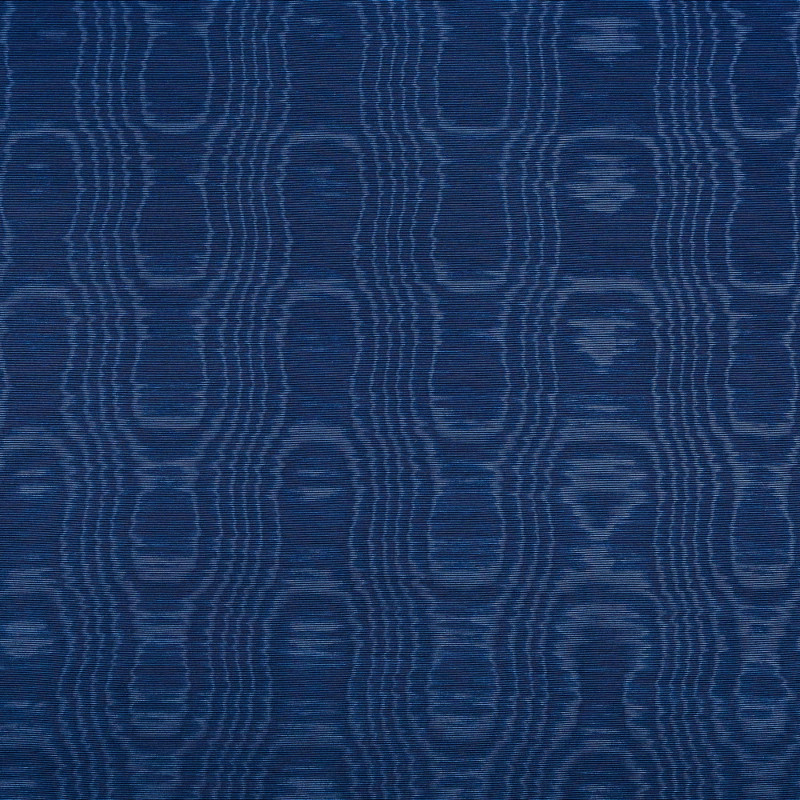 MOIRE Cobalt - Tissu Jacquard Moiré