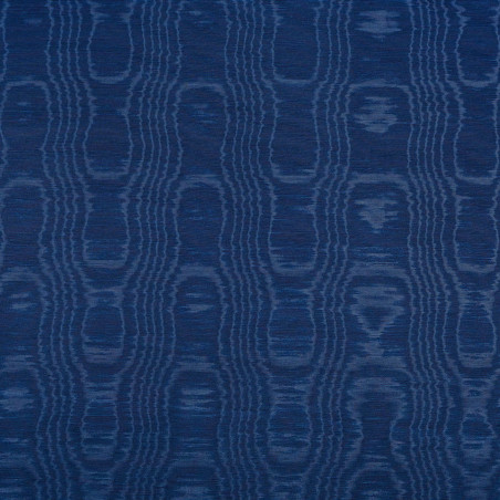 MOIRE Cobalt - Tissu Jacquard Moiré