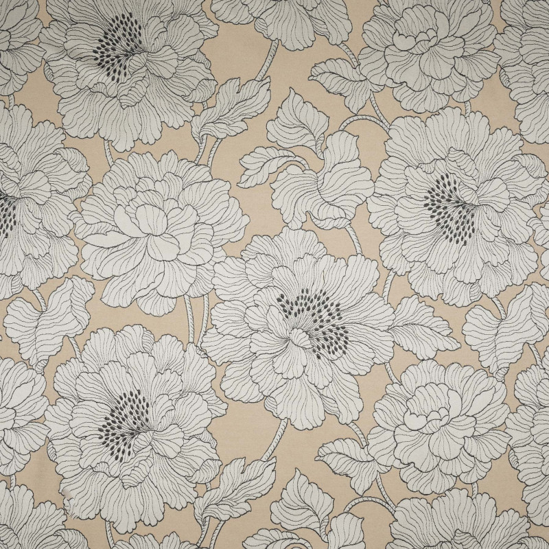 FIOROSA - Tissu Jacquard plat satiné