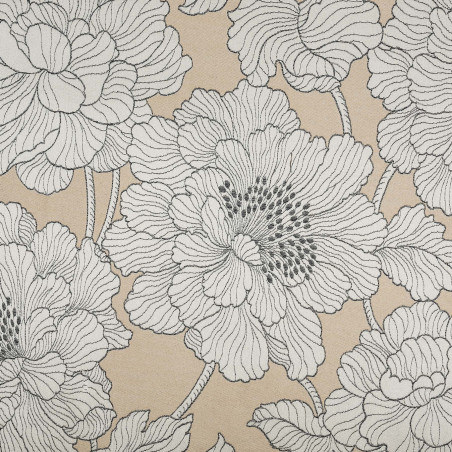 FIOROSA - Tissu Jacquard plat satiné
