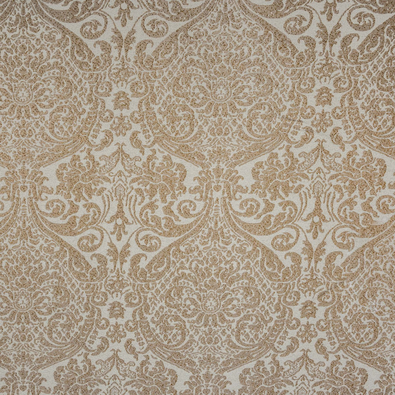 TRIKATA Beige - Tissu Jacquard soierie
