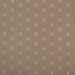 DIAMANT Beige - Tissu Jacquard plat faux uni