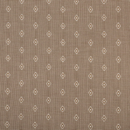 DIAMANT Beige - Tissu Jacquard plat faux uni