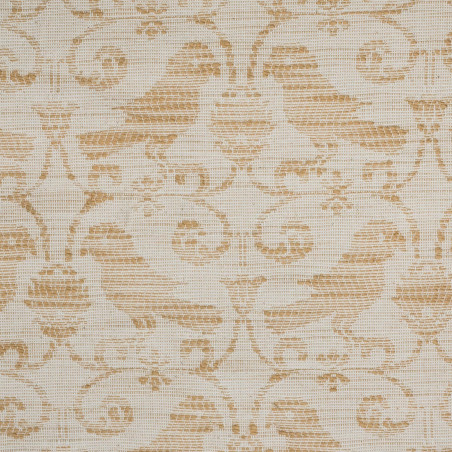 JACQUARD PERRUCHES - Tissu Jacquard plat