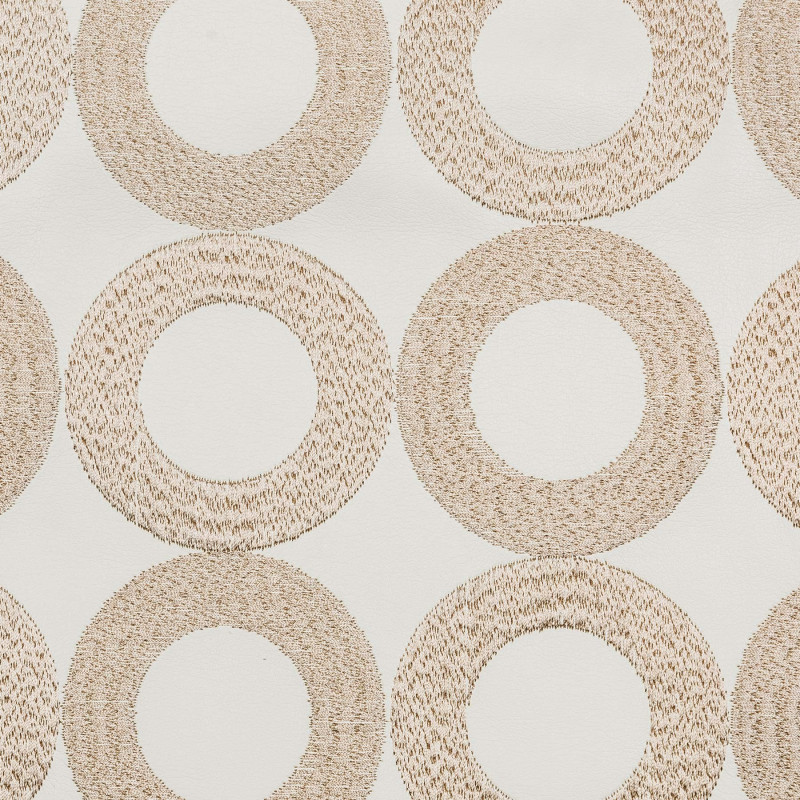 DONUTS - Tissu Jacquard simili cuir brodé